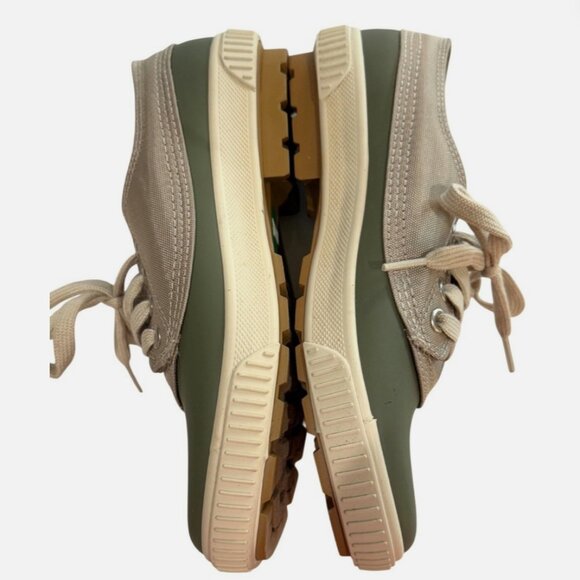 Cougar Women's Dash Rubber Waterproof Duck Sneaker Shoes Green and Tan Size 10 - Picture 3 of 11